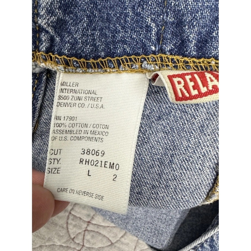 VTG 90s Rockies Relaxed Women's Denim Overalls / Size Large - Picture 7 of 13